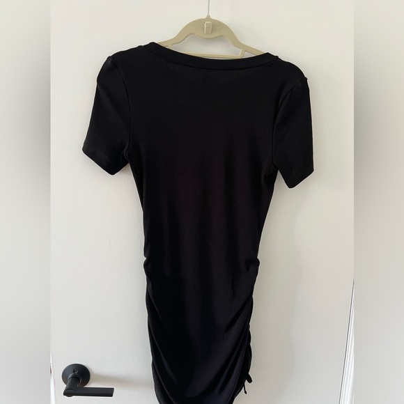 Ribbed Mini Dress with Ruching - Picture 4 of 4